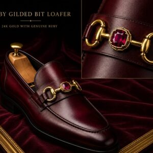 Onyx Crown Tassel Loafer