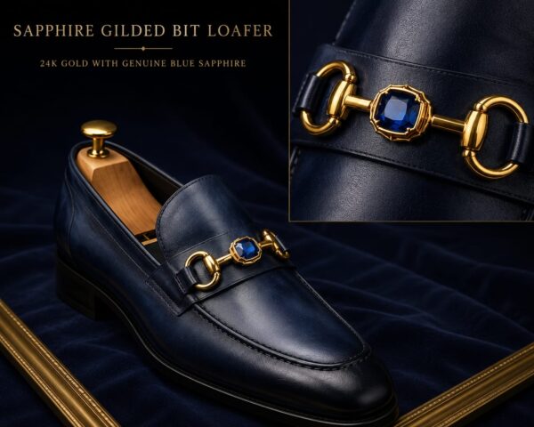 Onyx Crown Tassel Loafer
