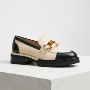Two-Tone Chain Loafer