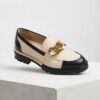 Two-Tone Chain Loafer